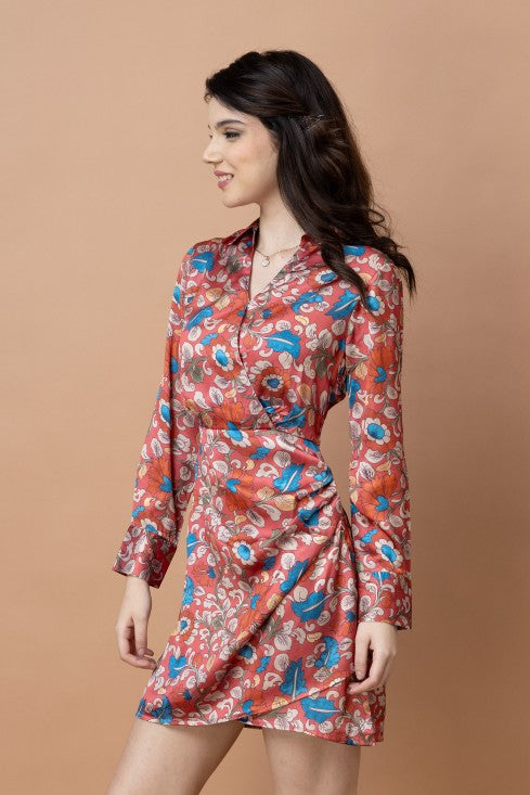 Satin Mini Dress