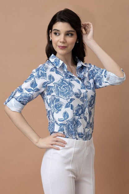 Floral Casual Linen Shirt