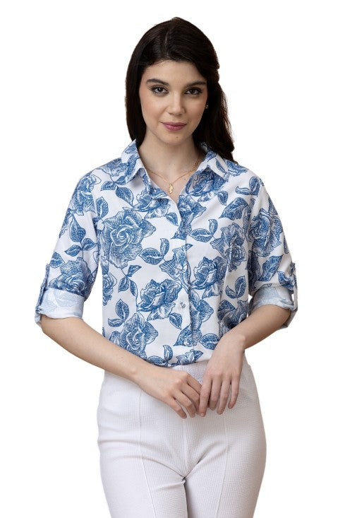 Floral Casual Linen Shirt