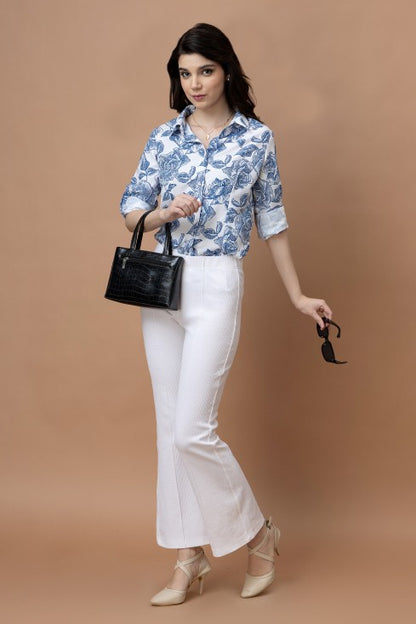 Floral Casual Linen Shirt