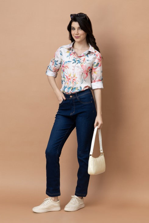 Floral Casual Linen Shirt