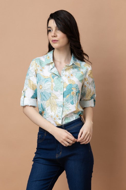 Floral Linen Shirt