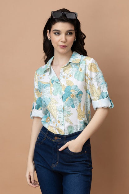 Floral Linen Shirt