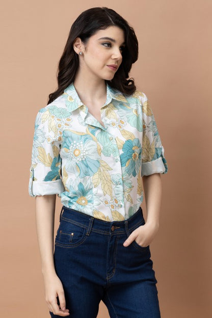 Floral Linen Shirt