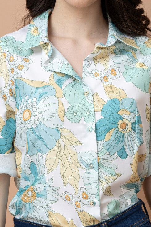 Floral Linen Shirt