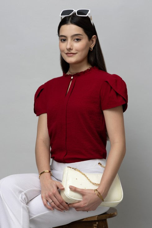 Petal Sleeves Top