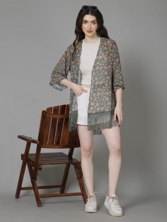Casual Printed Kimono
