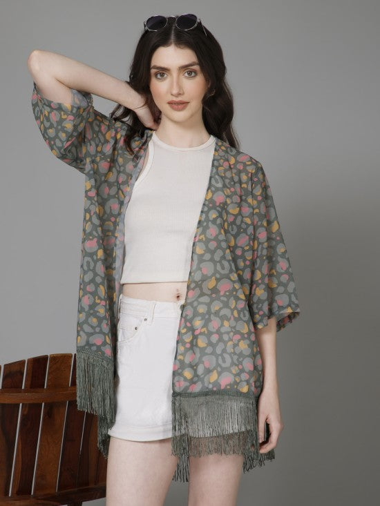 Casual Printed Kimono