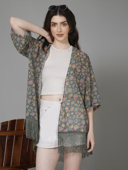 Casual Printed Kimono