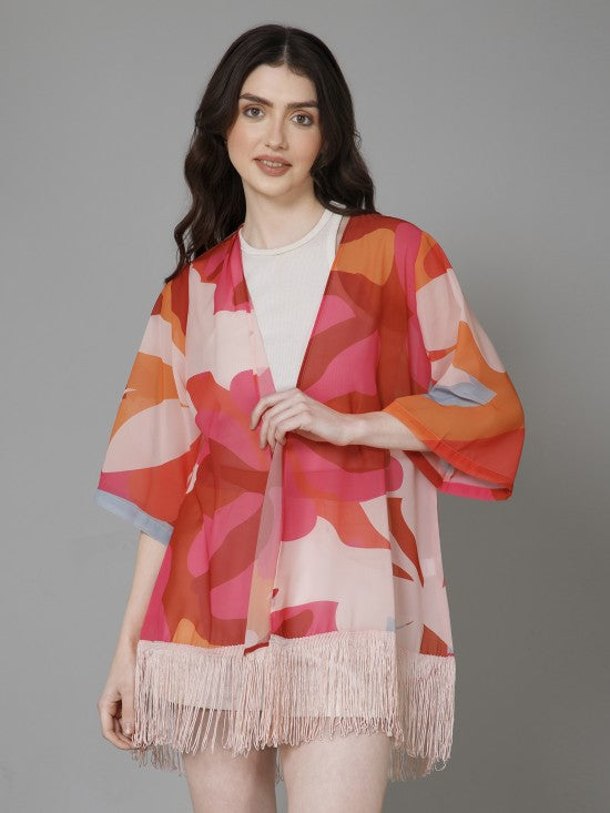 Casual Printed Kimono