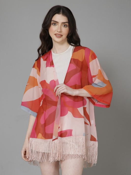 Casual Printed Kimono