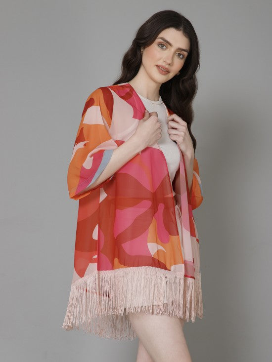 Casual Printed Kimono