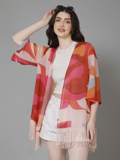 Casual Printed Kimono