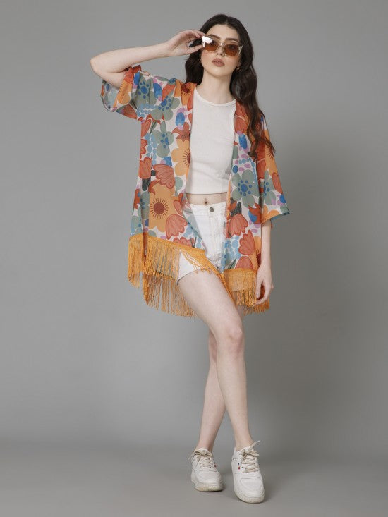 Casual Printed Kimono