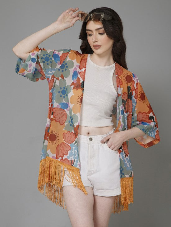 Casual Printed Kimono