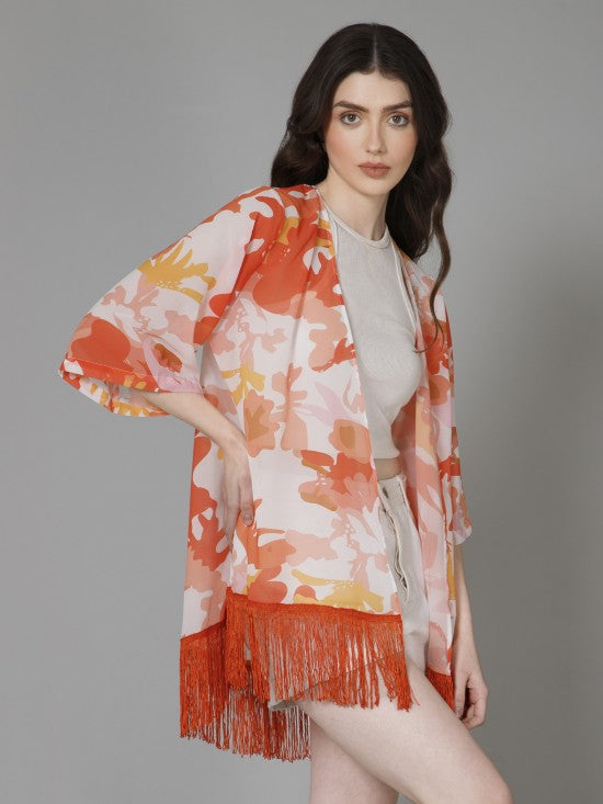 Casual Printed Kimono