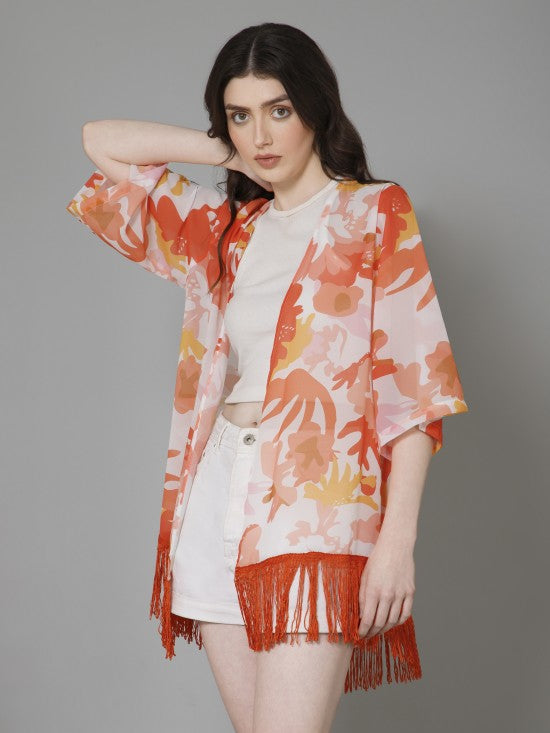 Casual Printed Kimono