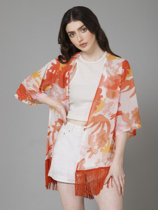 Casual Printed Kimono