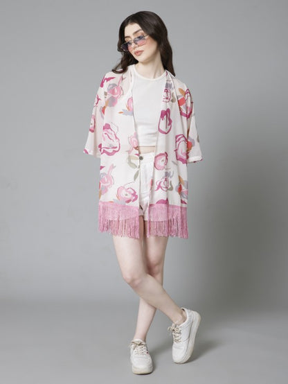 Casual Printed Kimono