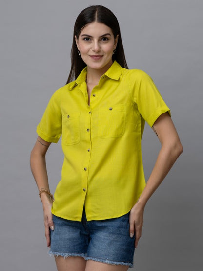 Casual Linen Half Sleeves Shirt