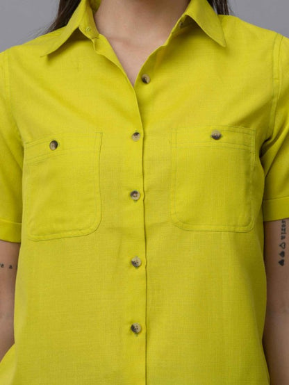 Casual Linen Half Sleeves Shirt