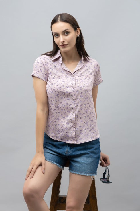 Casual Linen Half Sleeves Shirt