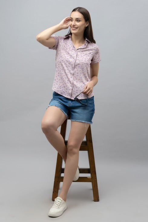 Casual Linen Half Sleeves Shirt