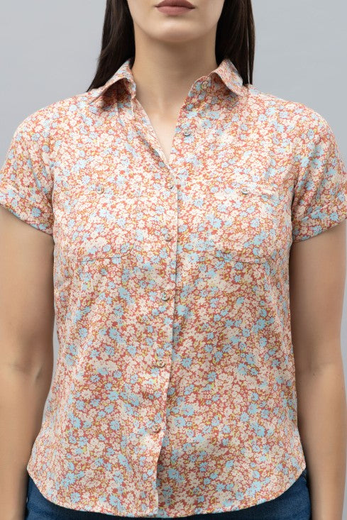 Casual Linen Half Sleeves Shirt