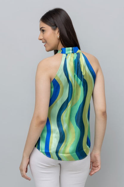 Purys Casual Satin Top