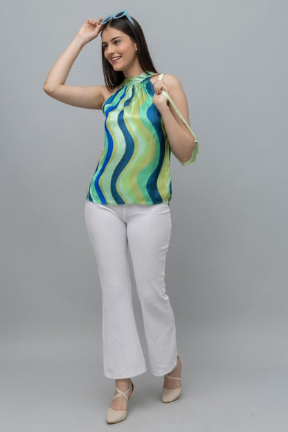 Purys Casual Satin Top