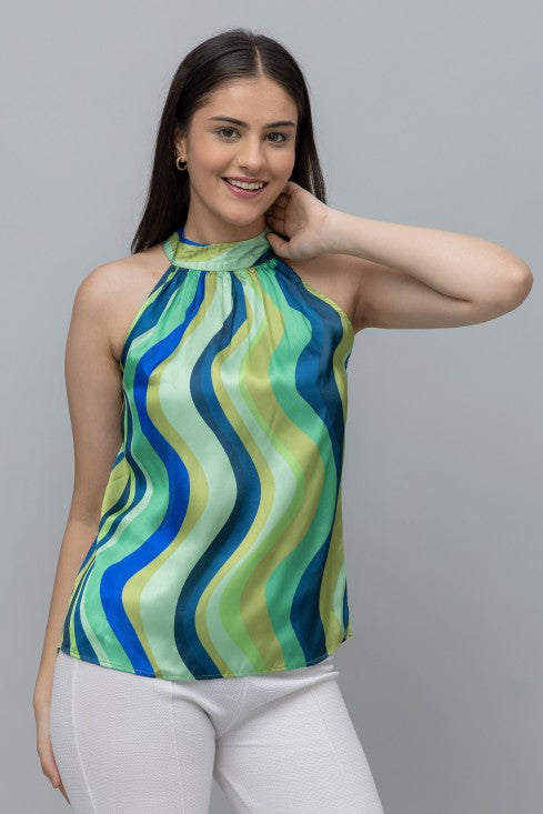 Purys Casual Satin Top