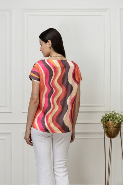 Casual Satin Top