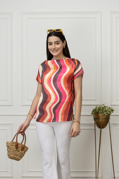 Casual Satin Top
