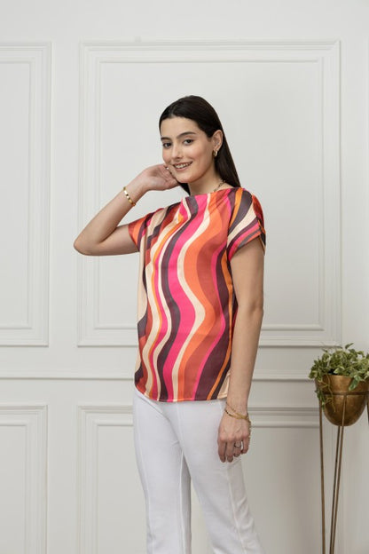 Casual Satin Top