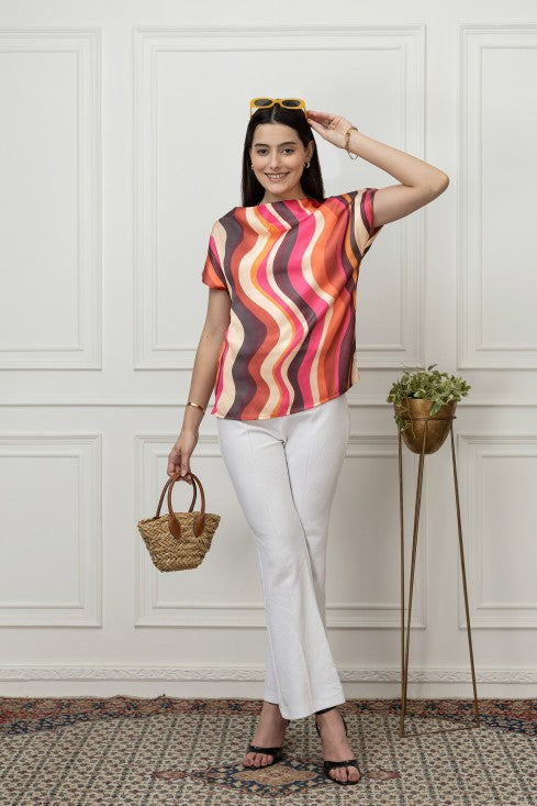 Casual Satin Top