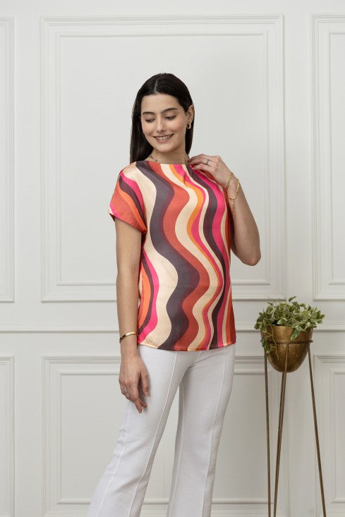 Casual Satin Top