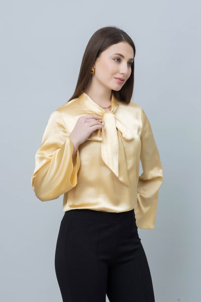 Women's Casual Satin Top