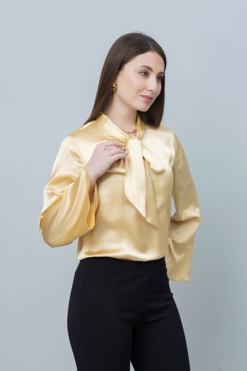 Women's Casual Satin Top
