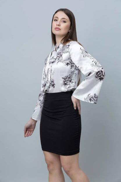 Women's Casual Satin Top