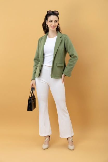 Blazer Style Terry Jacket