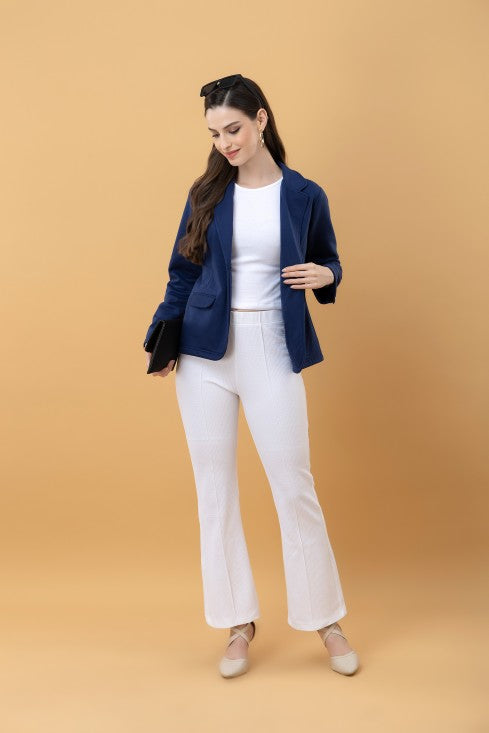 Blazer Style Terry Jacket