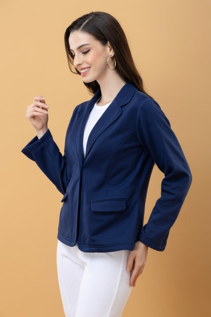 Blazer Style Terry Jacket