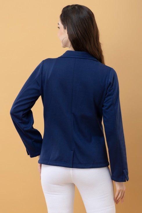 Blazer Style Terry Jacket