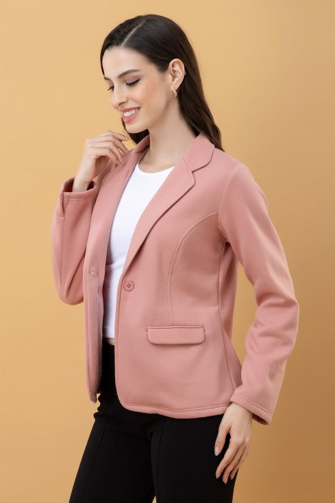 Blazer Style Terry Jacket