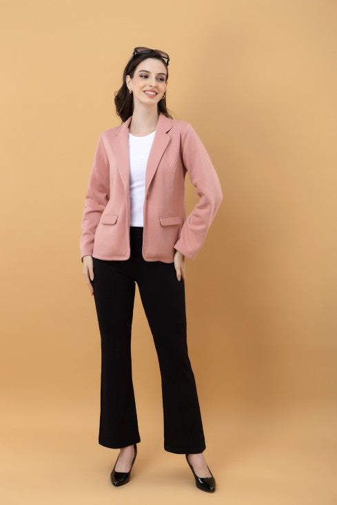 Blazer Style Terry Jacket