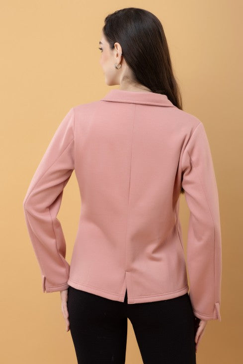Blazer Style Terry Jacket