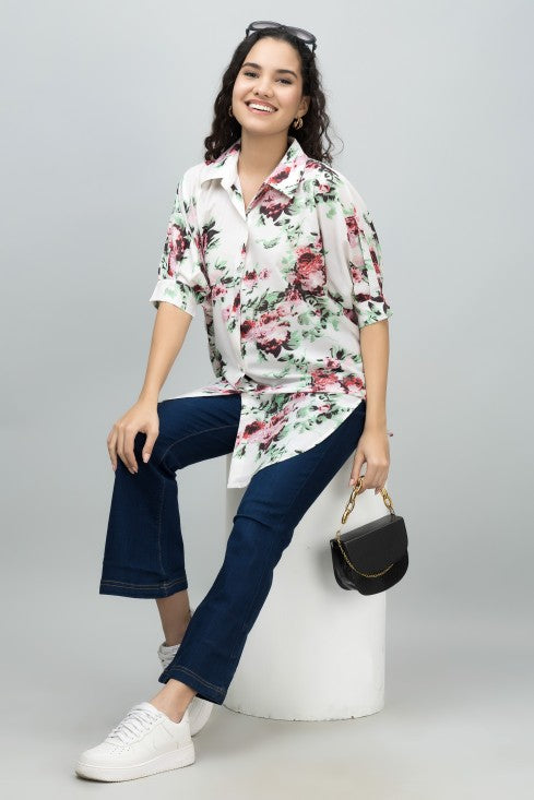 Kaftan Style Muslin Shirt