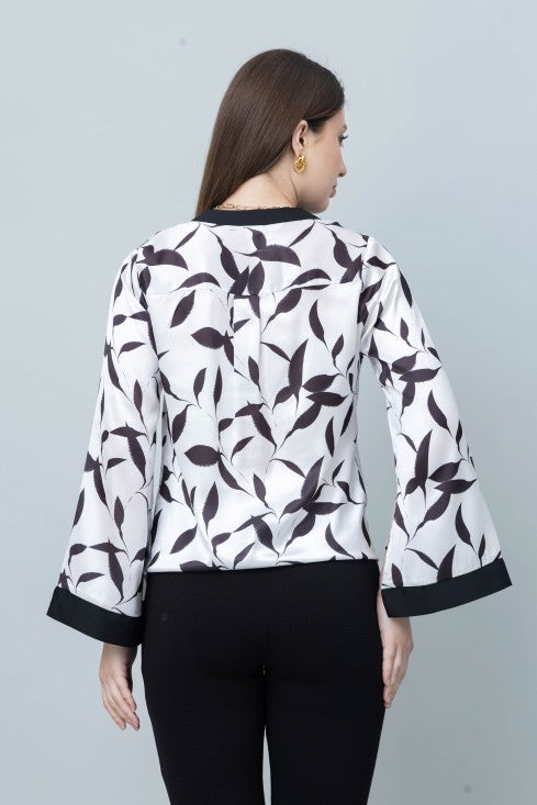 Tie Knot Shirt Style Top