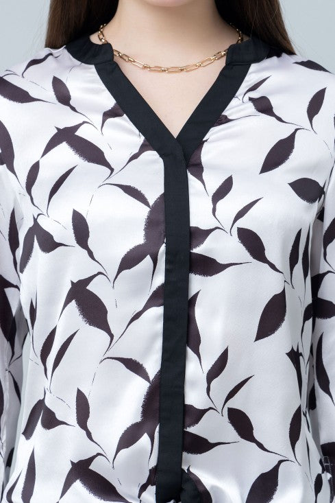Tie Knot Shirt Style Top