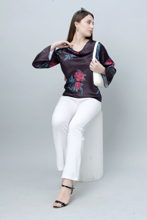 Women's Cowl Neck Top
